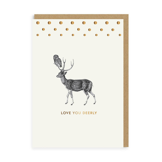 Love You Deerly Greeting Card