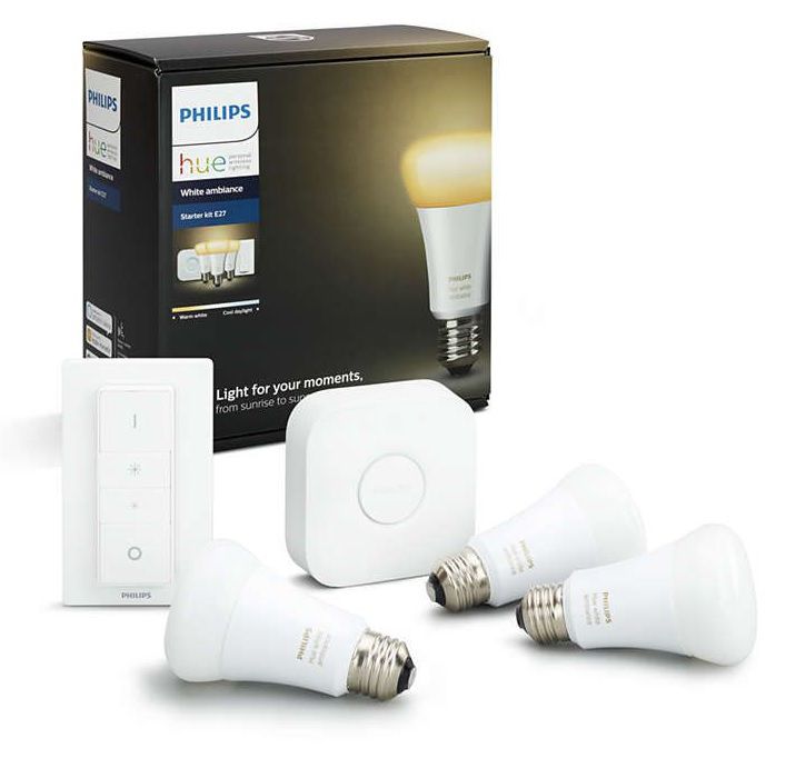 Philips Hue - E27 Starter kit (3-Pack) - White Ambiance - Bluetooth -E