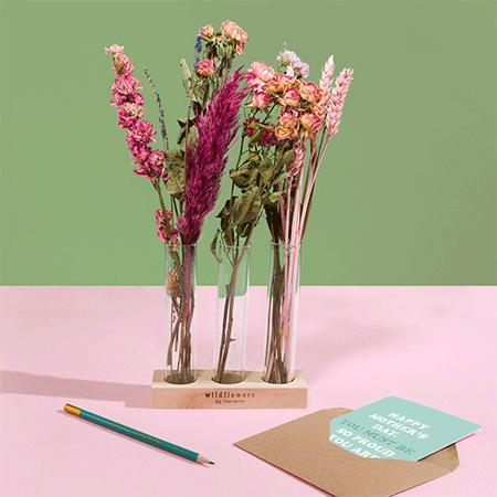 Mother's Day Dried Flowers & Card Gift