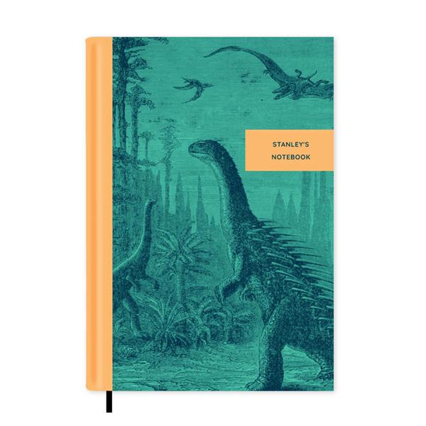 Vintage Illustrations Dinosaurs Notebook A5 - Personalised