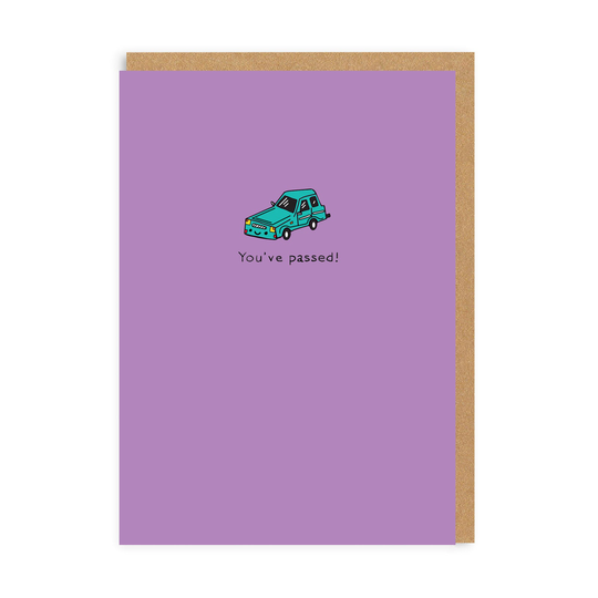 You've Passed Car Enamel Pin Greeting Card