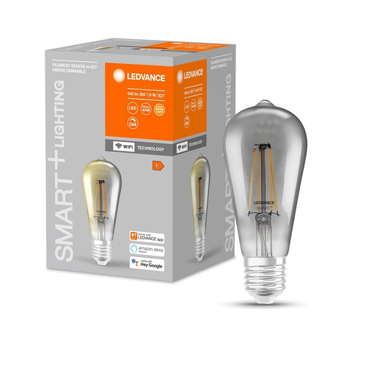 Ledvance - SMART+ edison 44W/827 Smoked Filament E27 - WiFi