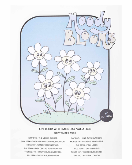 Moody Blooms A3 Riso Print