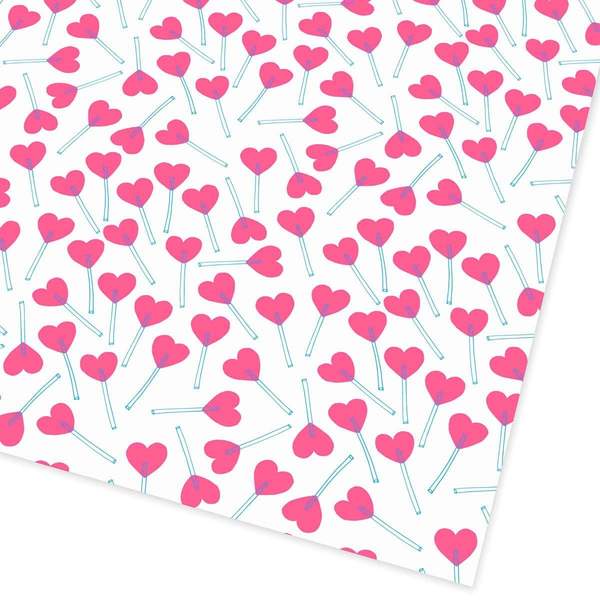 Love Heart Lollies Giftwrap