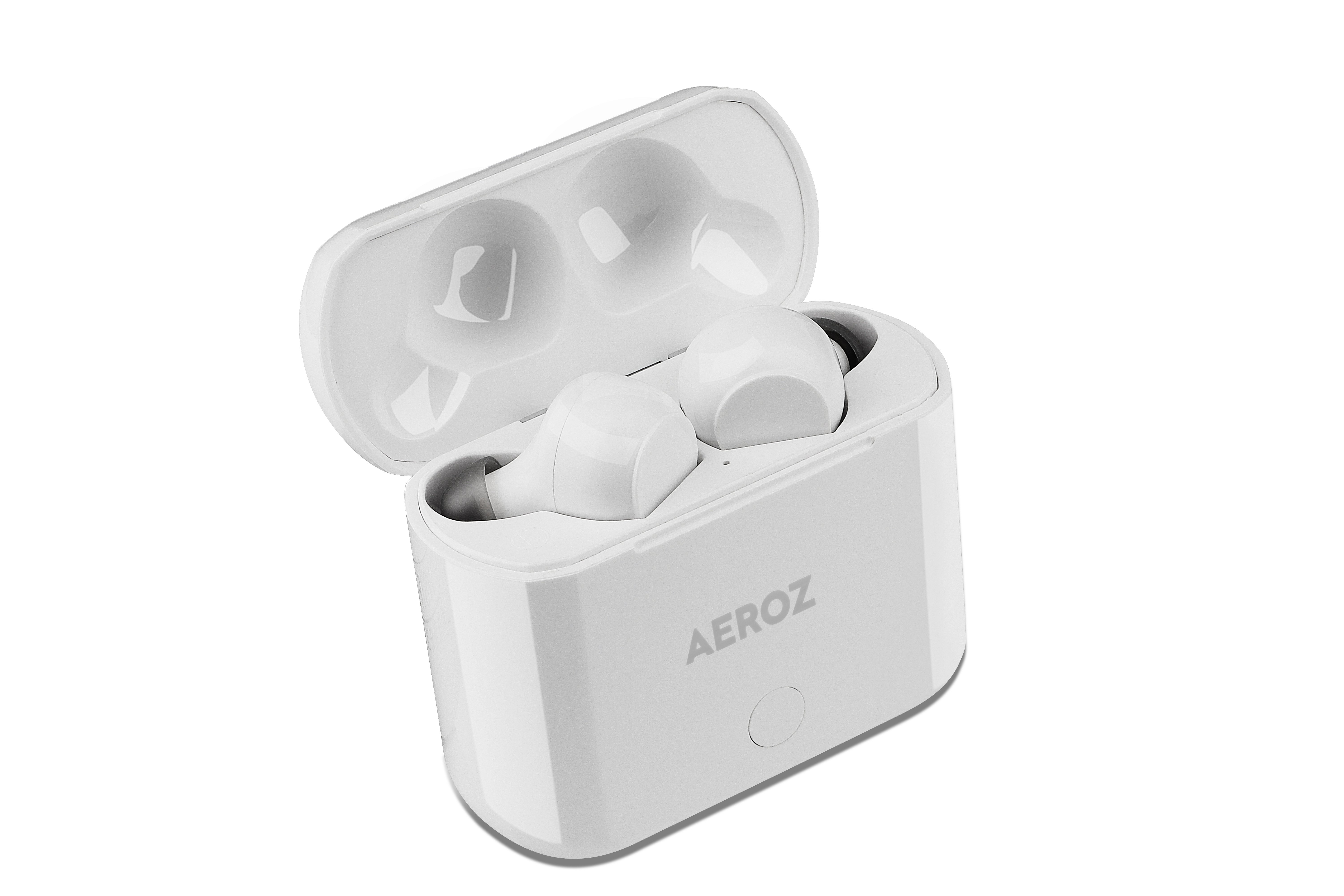 AEROZ - TWS-122 WHITE -In-ear True Wireless Stereo earbuds with charging case