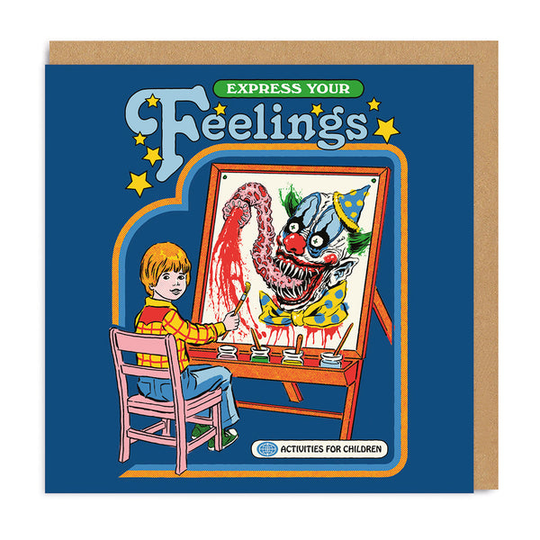 Express Your Feelings Square Greeting Card