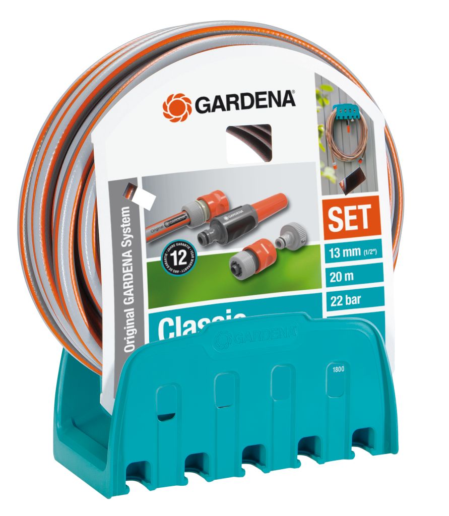 Gardena - Wall Hose Bracket With Hose