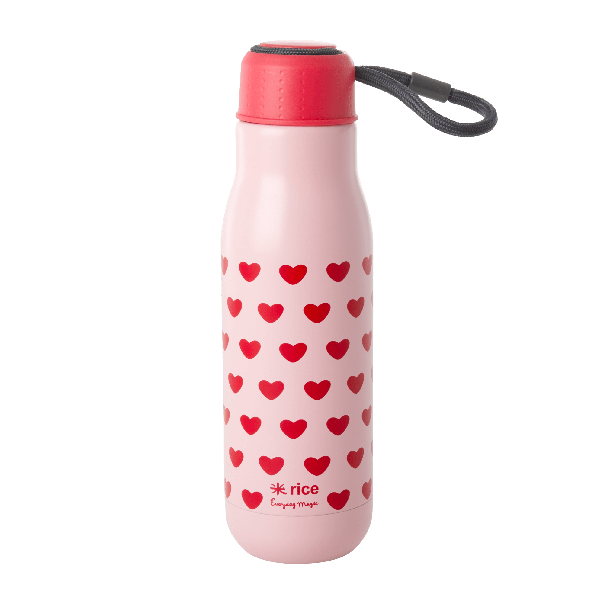 Rice - Stainless Steel Thermo Drinking Bottle 500 ml - Sweet Hearts Print