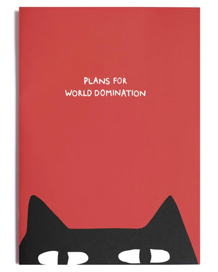Plans For World Domination A4ish Notebook