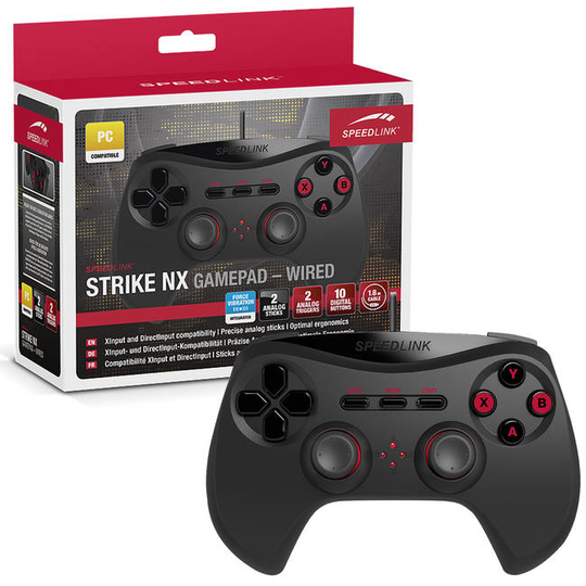 Speedlink Strike NX Wired Gamepad for PC - Black (SL-650000-BK)