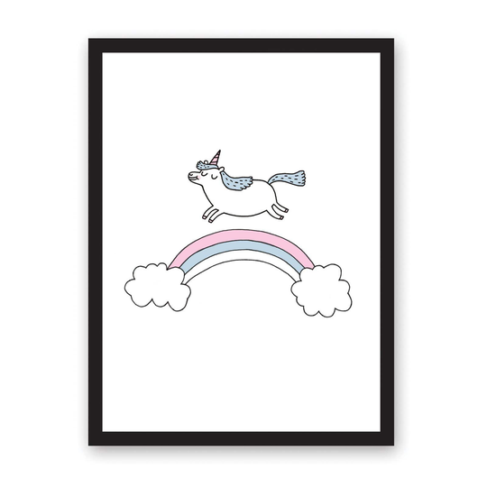 Magical Unicorn Riso Print, A4