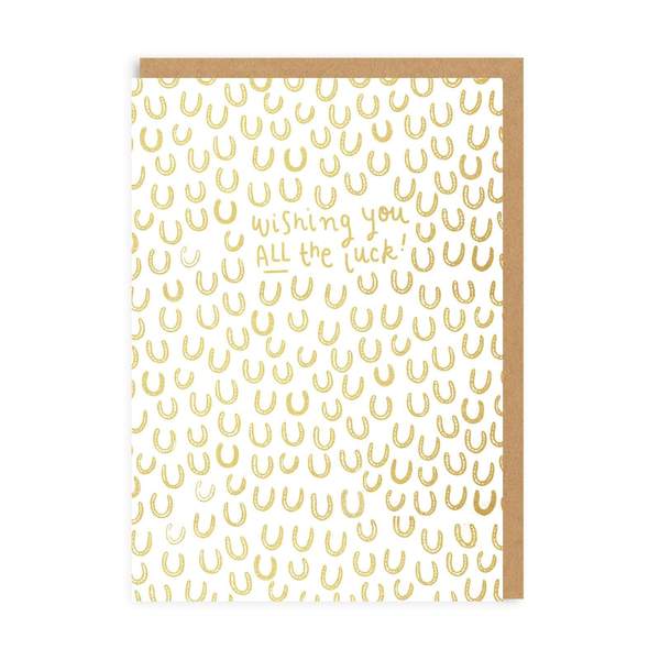Wishing You All The Luck Greeting Card