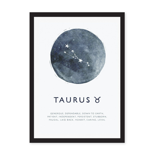 A4 Zodiac Riso Prints, Taurus