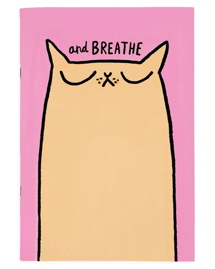Breathe Cat A4ish Notebook