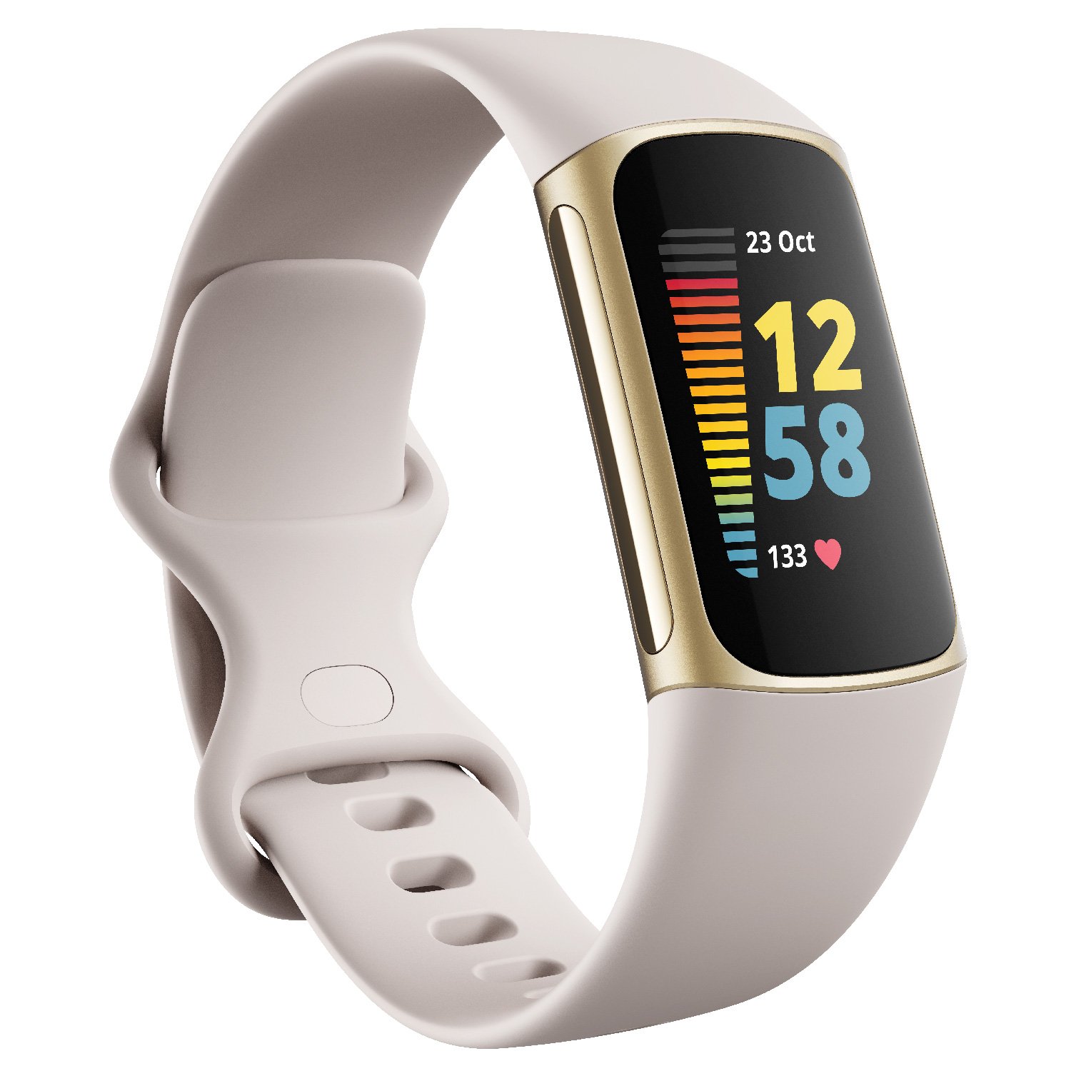 Fitbit - Charge 5 Smartwatch - Lunar White