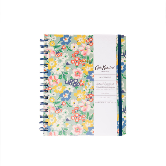 Autumn Bright Floral Wiro Notebook A5ish
