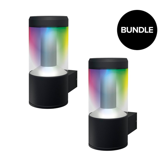 Ledvance - 2xSMART+ Modern Lantern Wall RGBW - Bluetooth - Bundle