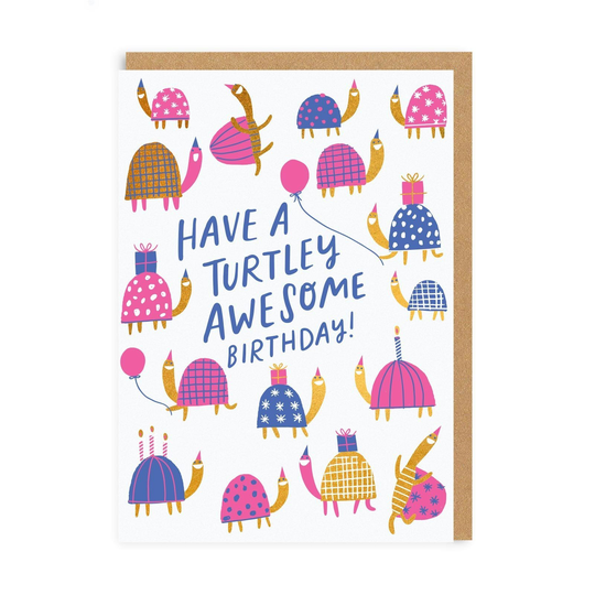 Turtley Awesome Birthday Greeting Card