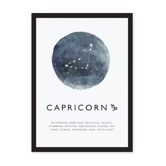 A4 Zodiac Riso Prints, Capricorn