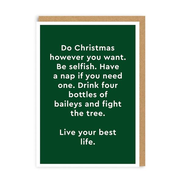 Christmas However You Want Christmas Card
