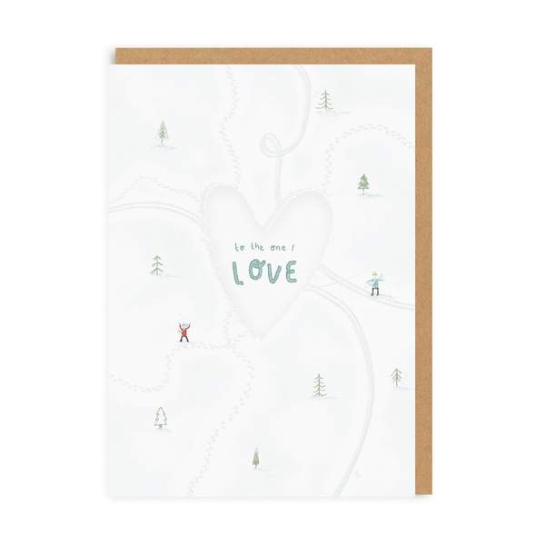 To The One I Love Skaters Christmas Card