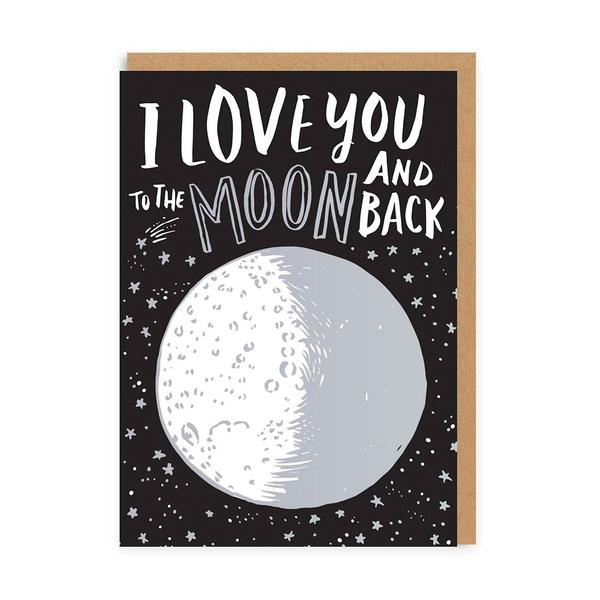 Love You To The Moon And Back Greeting Card