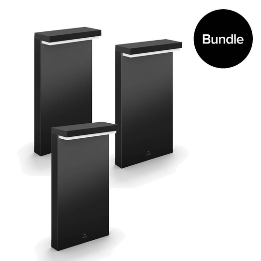 Philips Hue -3x ​Nyro Outdoor Lamp Pedestal - White & Color Ambiance - Bundle